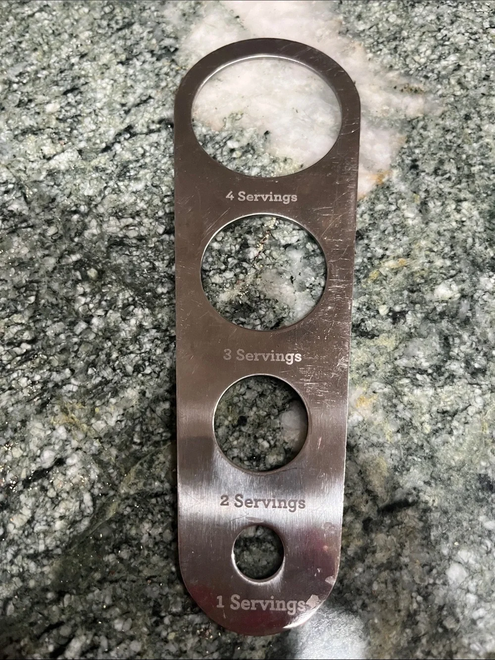 Martha Stewart Metal Portioning Tool with Cutout Circles - Silver